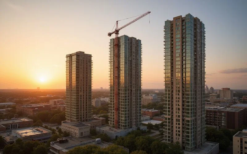 Lease-up phase timeline from pre-leasing to stabilized occupancy