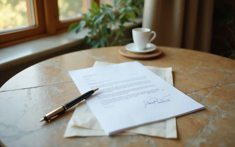 Paid-in-full letter from a former landlord with an application