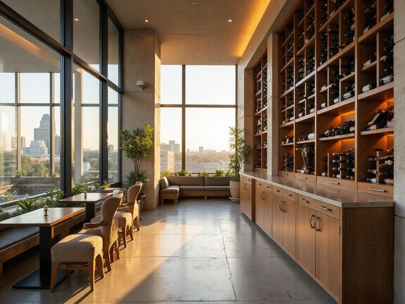 Wine storage and assigned multi-stall parking