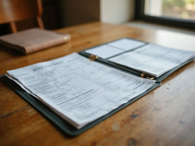 Income documents organized for screening
