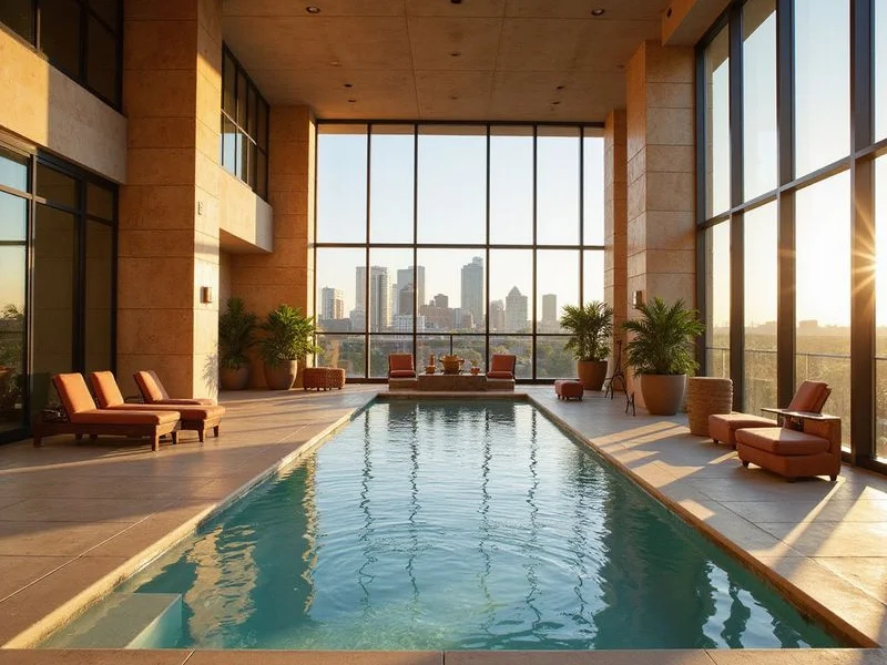 Amenity deck compared against the listing photos