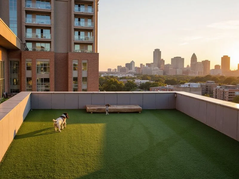 Rooftop dog run