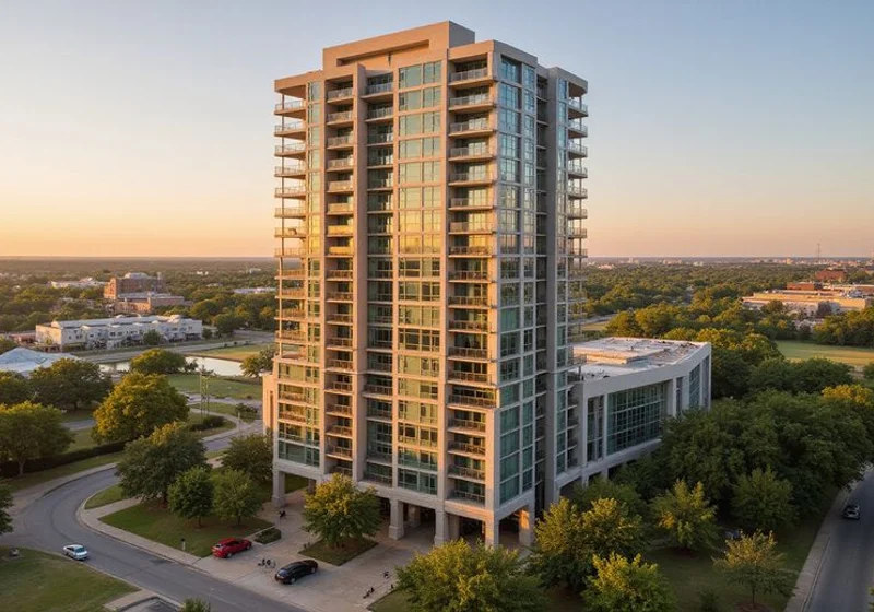 Gables Park Tower, 18-story residential tower at 111 Sandra Muraida Way, Austin
