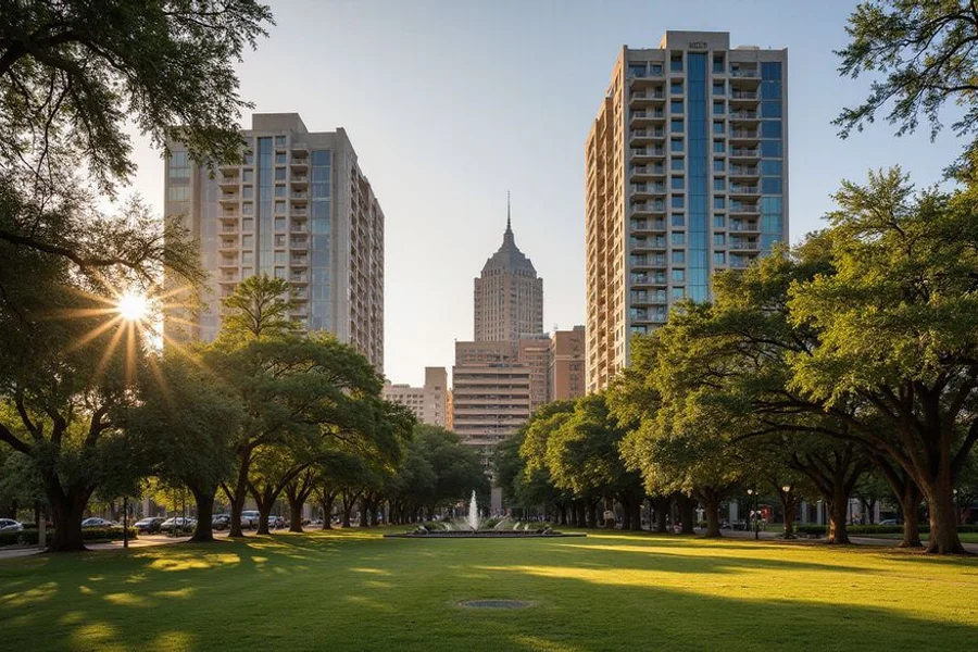 Street life in Congress Avenue & Republic Square, Austin