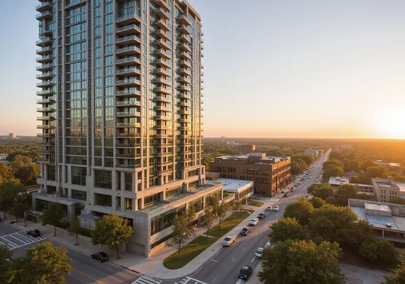 Sienna at the Thompson, 31-story residential tower at 501 Brazos St, Austin