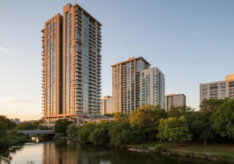 The Waller, 32-story residential tower at 1104 Sabine St, Austin